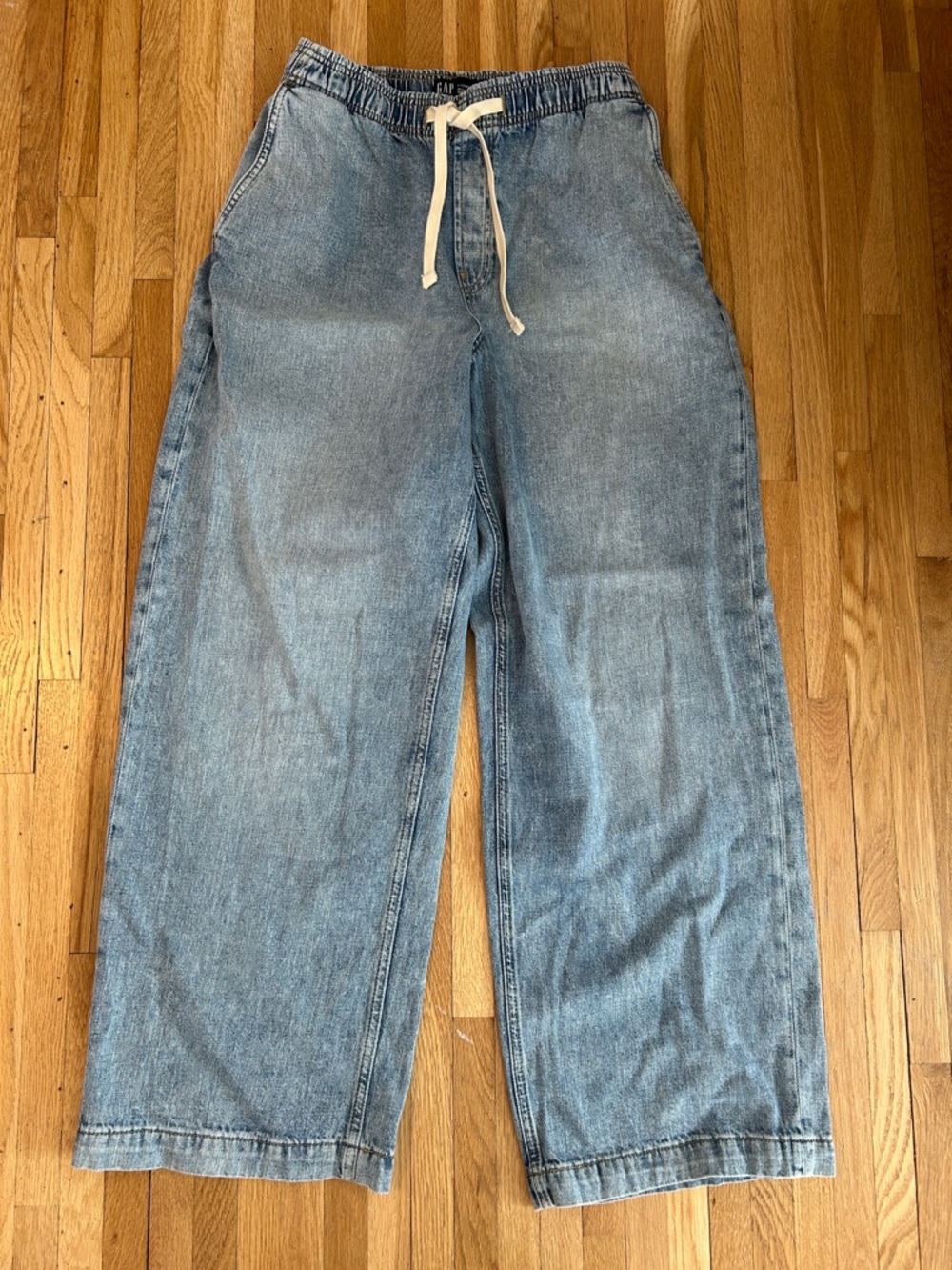 GAP Light Blue Relaxed Drawstring Women’s Jeans